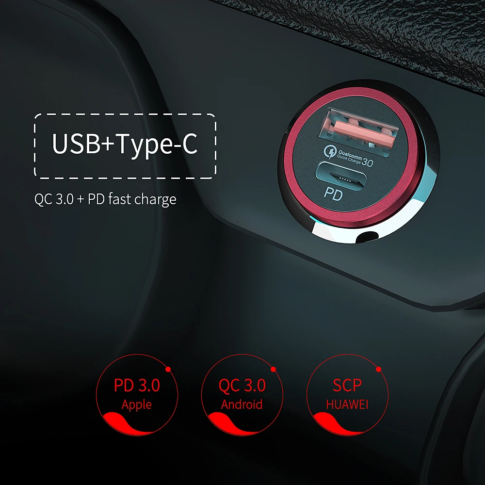 Essager Quick Charge 4,0 3,0 USB Автомобильное зарядное устройство для samsung iPhone Xiaomi huawei QC 4,0 3,0 PD Быстрая зарядка зарядное устройство для мобильного телефона
