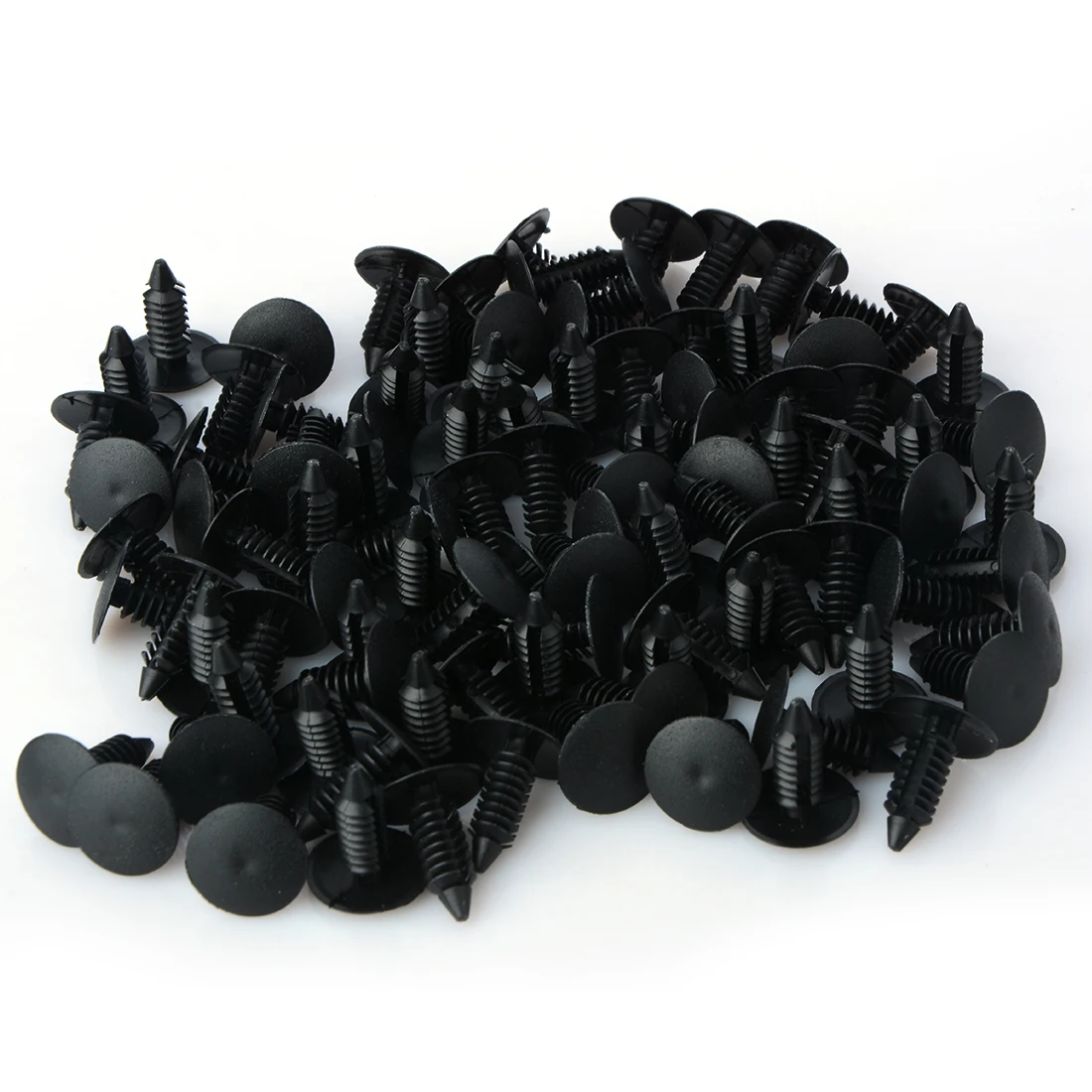 

100Pcs Auto Fastener fit 8mm Hole Nylon Car Clips Bumper Shield Retainer Plastic Rivet For Ford Chrysler Automobile