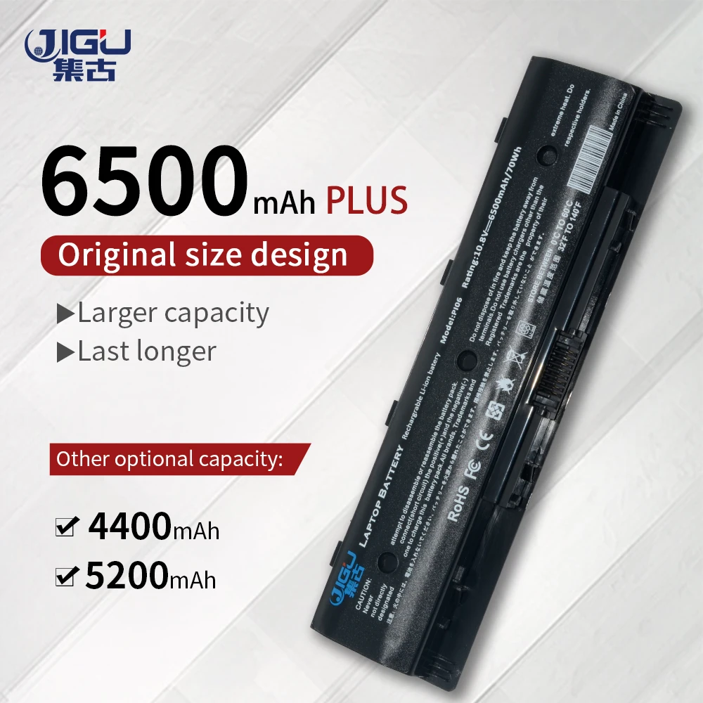 

JIGU 6 ячеек Аккумулятор для ноутбука HP для Envy 14t 14z 15 15t 15z 17t 17z M7 HSTNN-LB4N HSTNN-LB4O HSTNN-YB4N P106 PI06 PI09