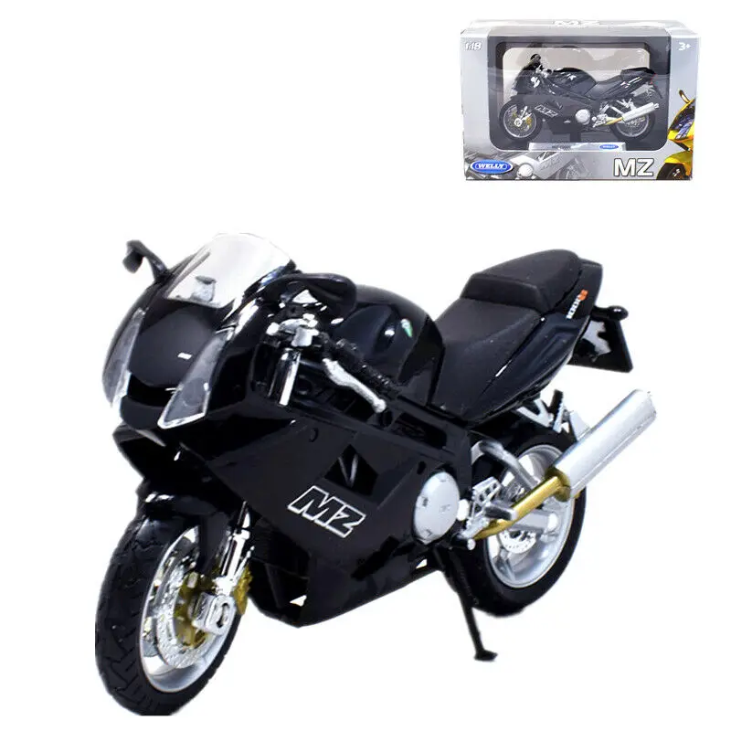 1:18 Welly MZ 1000 S мотоцикл велосипед Модель черный