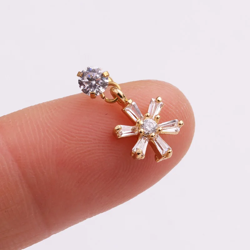 Серьга штанга Sellsets из стали для пирсинга ювелирное изделие прокола козелка и