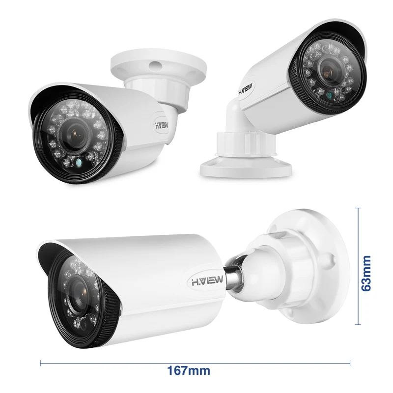 H. View CCTV камера безопасности CMOS 720 P пуля водостойкая наружная мм 3 6 IR Cut ночного