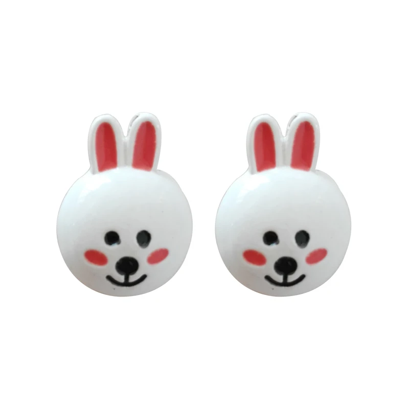 Милый кролик Серьги гвоздики модные Интимные аксессуары ручной работы с