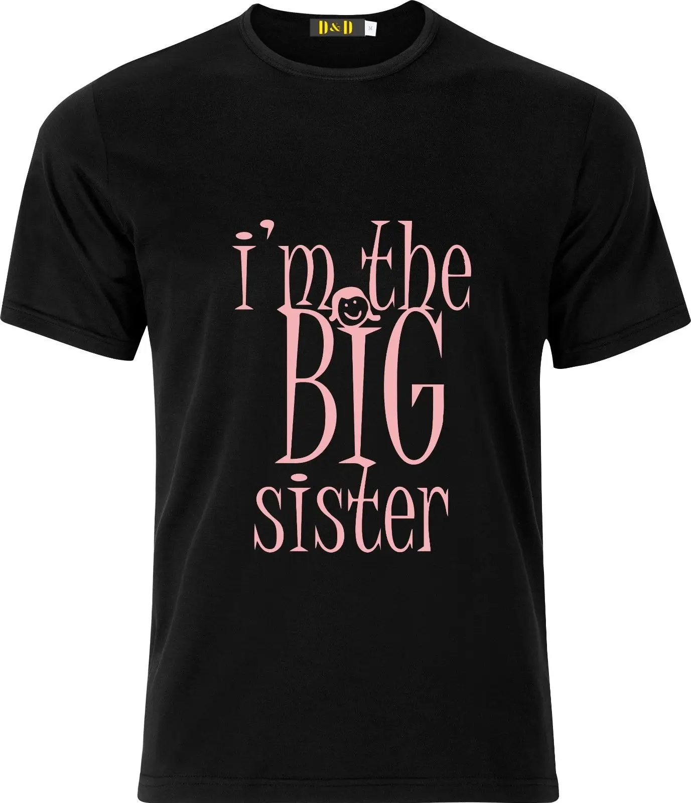 IM THE BIG SISTER/вечерние подарок хлопковая футболка крутая Повседневная мужская