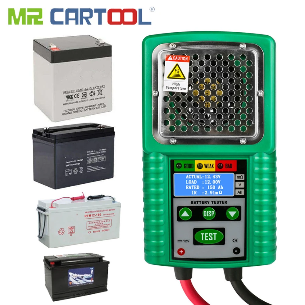 Mr Cartool DY226 автомобиля батарея тестер 6 в 12 DC автомобильной 4 цифры дисплей для UPS