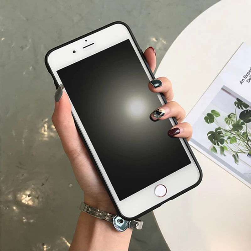 IMIDO Grim Reaper Череп Скелет Капа дизайн черный силиконовый чехол для iPhone Apple 5 6 7 8 5/6s X XS