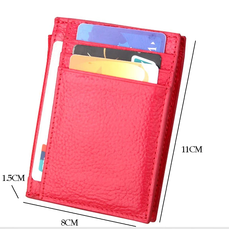 Кошелек для карт HMILY мужчин и женщин чехол из натуральной кожи с rfid блокировкой