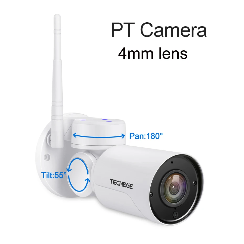 Techege 4CH Гибридный 1080 P видеокамера с Wi Fi системы NVR комплект Открытый водостойкий
