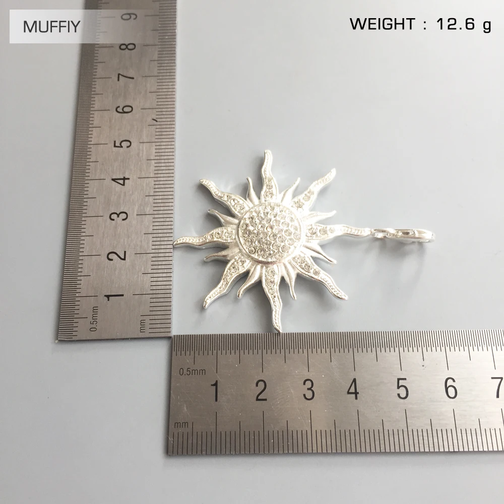 Большой кулон в виде солнца стильный CZ Кристалл циркония новая мода хорошее