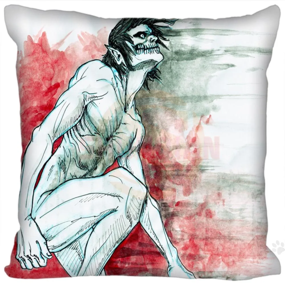Наволочка атака на Титанов 35x35 см 40x40 (одна сторона)|custom pillowcase|pillow coverzippered pillow covers |