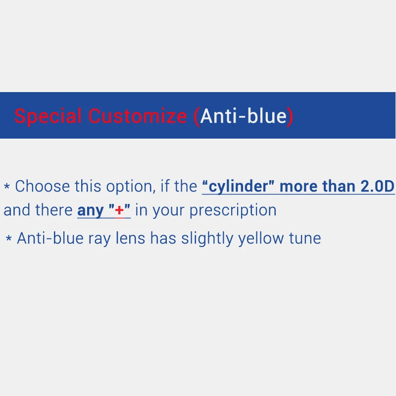 Special Anti-blue Ralferty(высокий цилиндр) 1,56 1,61 1,67 1,74 оптические линзы анти синий светильник очки по рецепту линзы глаза прозрачный диоптрий Lentes - Цвет линз: Special Anti-blue