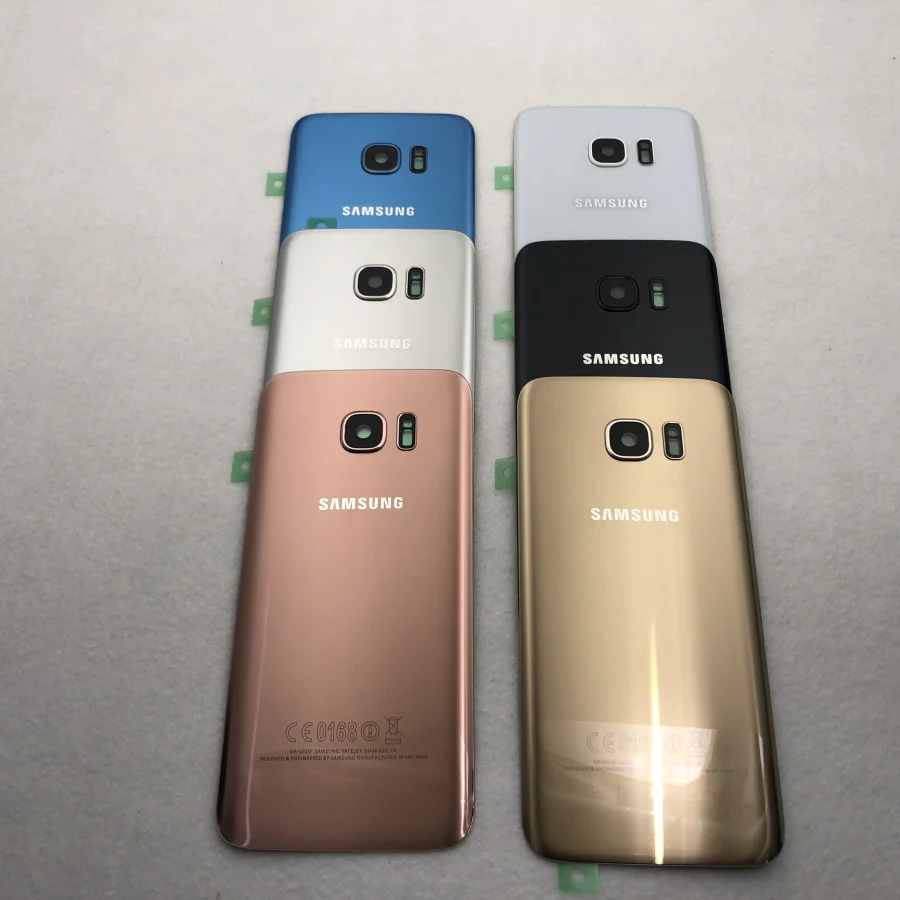 Задняя крышка из стекла батареи для Samsung Galaxy S7 Edge G935 G935F задняя корпуса с
