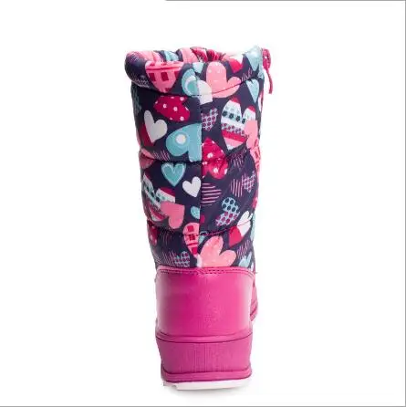 Winter new children's shoes Russian anti-skid warm snow boots fashion print girls | Мать и ребенок