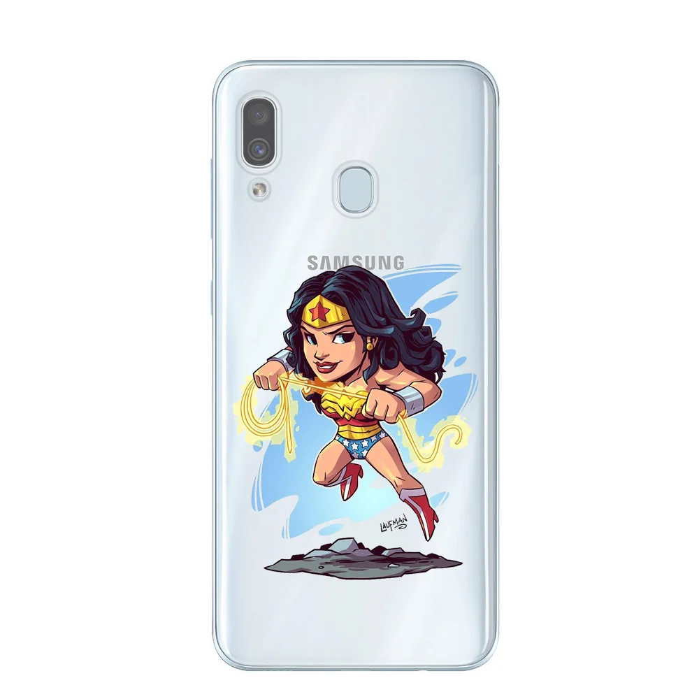 Чехлы для телефонов с супергероями Marvel DC Comics для samsung Galaxy A10, A20, A30, A40, A50, A70, задняя крышка, мягкие ТПУ чехлы, Coque Capa