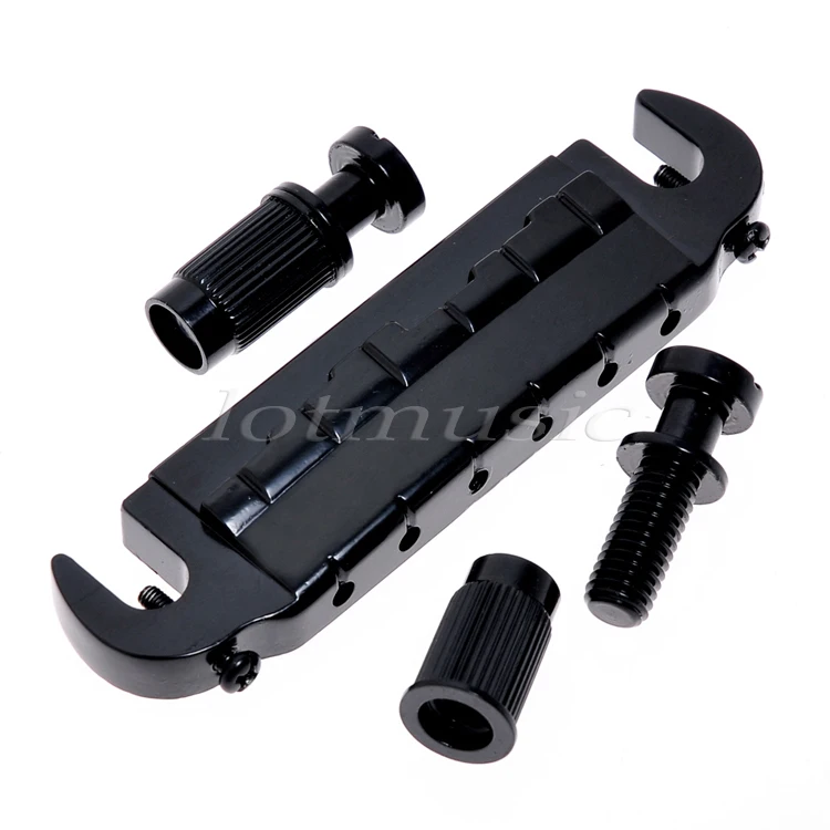 Седло гитара Мост Tailpiece С Запахом Wrap Around 6 Струны для Электрогитары Частей