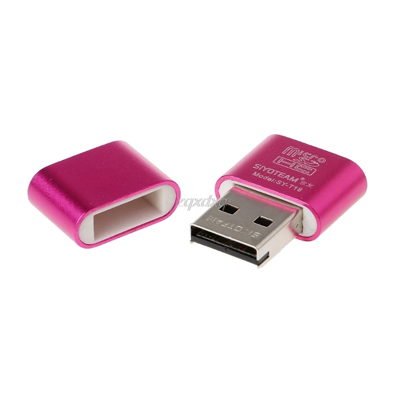 Портативный мини считыватель карт памяти из алюминиевого сплава USB 2 0 A Micro SD TF