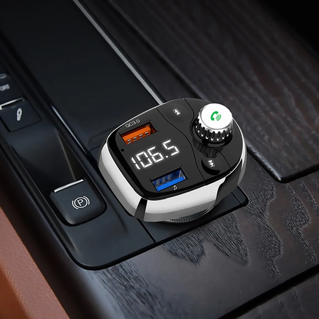 Беспроводной автомобильный FM-передатчик Bluetooth автомобильное зарядное