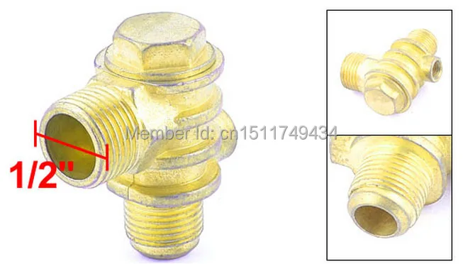 Сменный латунный контрольный клапан 1/8 &quot1/2&quot M/F для воздушного компрессора |
