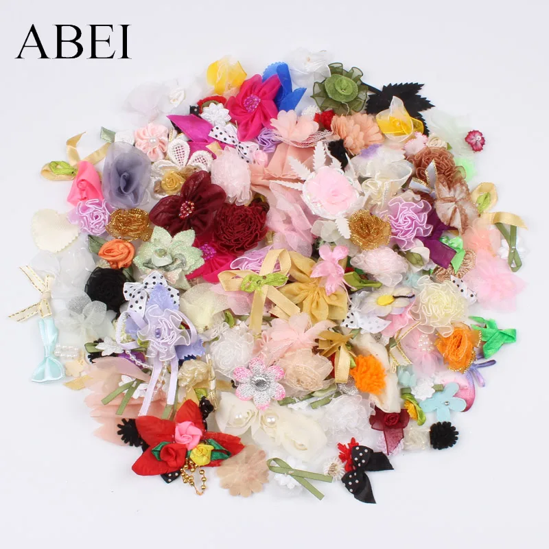 50 шт. разноцветные цветы луки самодельные проекты домашнее свадебное украшение
