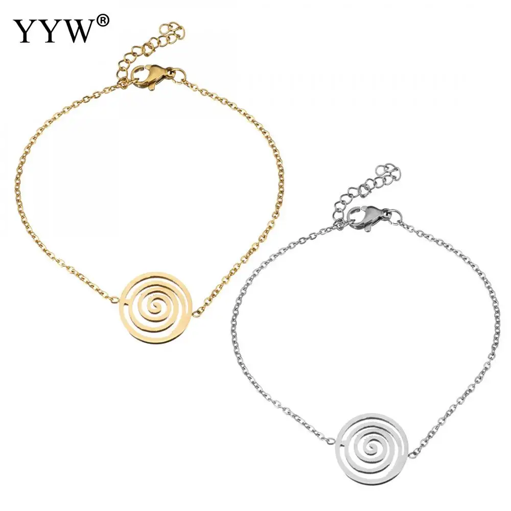 

New Arrive Gold Heart Pendant Charming Bracelets For Women Lover Jewelry Fashion Charm Pulseras Mujer Female Bracelet Bangles