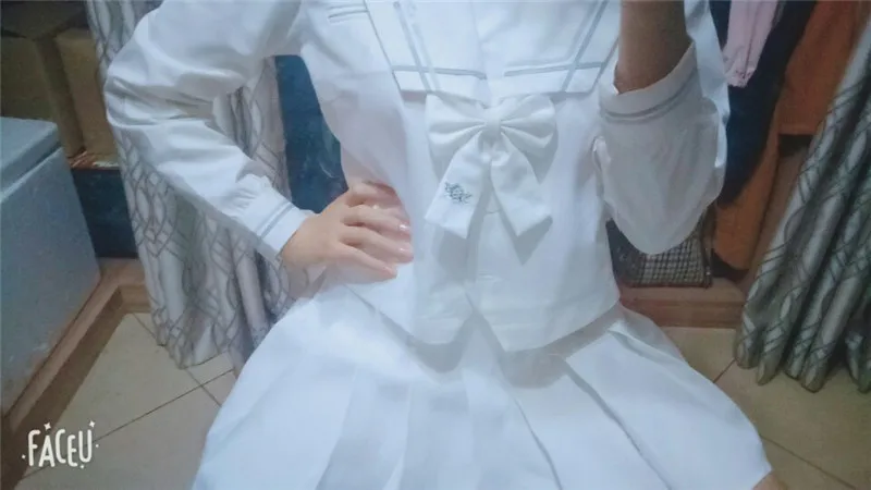 UPHYD японский/Корейский косплэй костюм Школьная Форма s JK Юнга топ+ платье галстук Японский Школьная форма для девочек W88