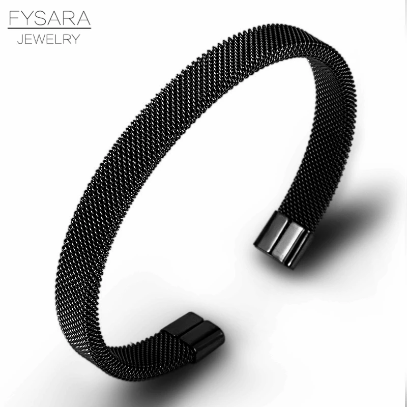 FYSARA 361L проволока из нержавеющей стали силиконовые браслеты для женщин мужчин