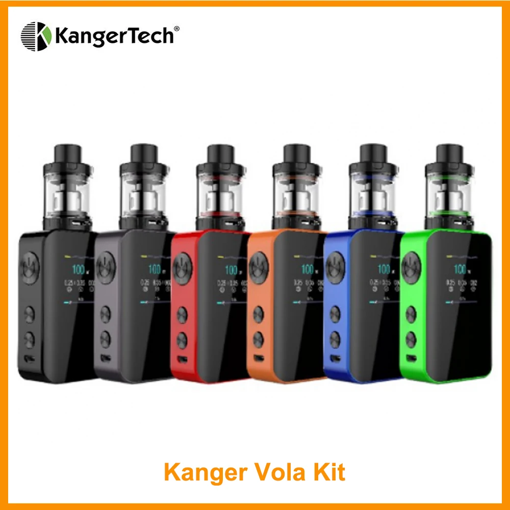 В наличии оригинальный Kanger Vola комплект Выход 100 Вт Встроенный 2000 мАч с 4 мл Танк