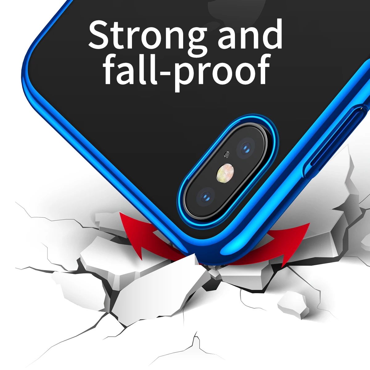 BASEUS для iPhone 9 Xs Plus блеск серии покрытием ПК мобильный чехол телефона плюс Жесткий