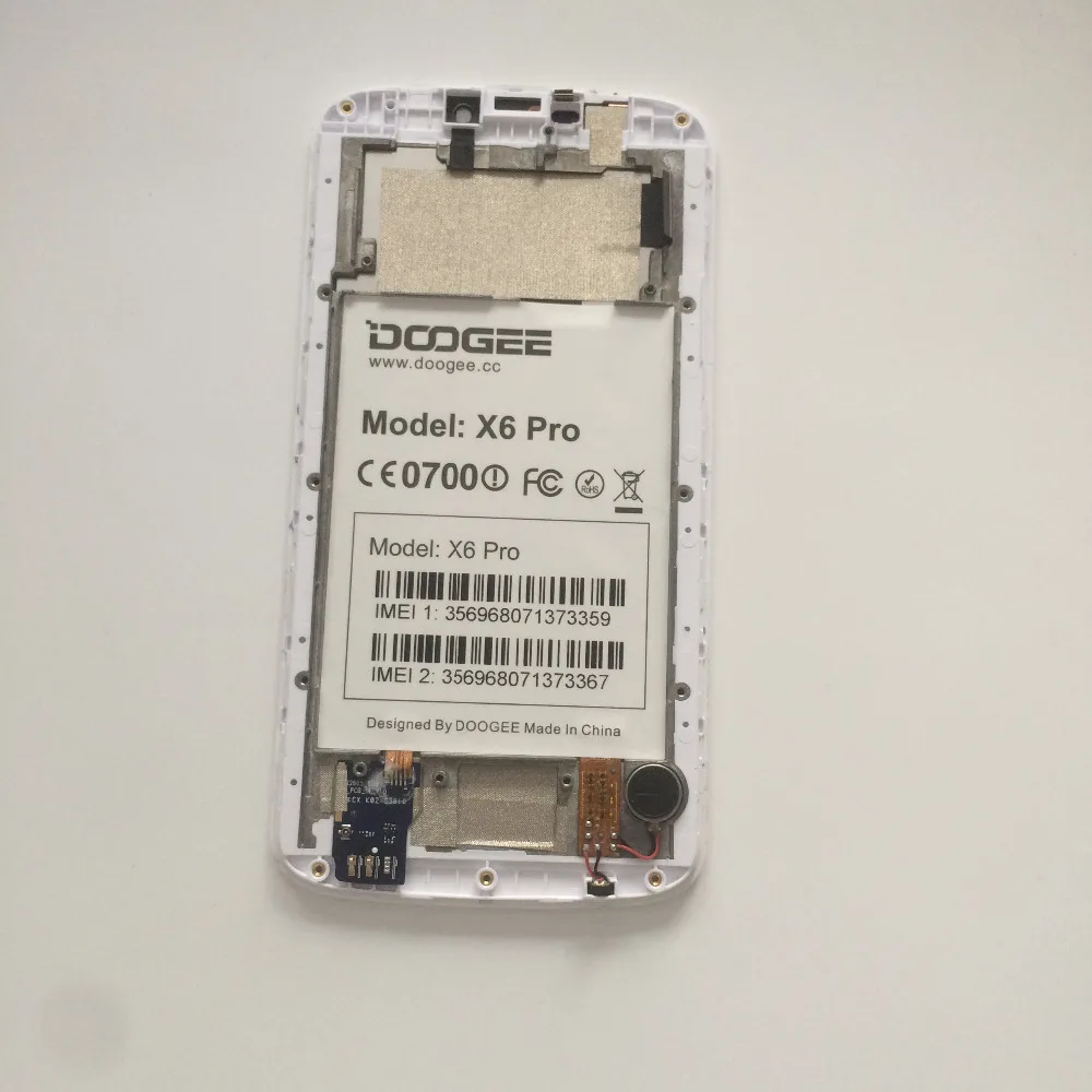 Используется ЖК дисплей экран + сенсорный рамка для DOOGEE X6 PRO MTK6735 четырехъядерный 5