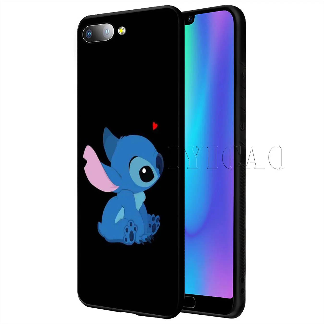 IYICAO Cute Lilo Stitch Cartoon Soft Case for Huawei Y9 Y7 Y6 Prime 2019 Cover Honor 20 8C 8X 8 9 9X 10 Lite 7C 7X 7A Pro |