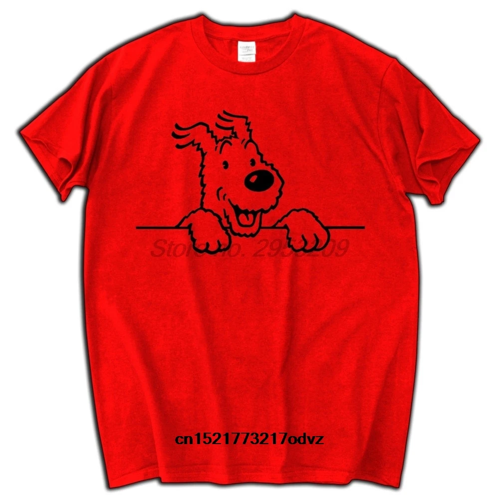 Gildan Men t shirt ITA PN JN SNOWY snowflake head WALL Adventures of Tintin New fortnite t-shirt novelty tshirt women | Мужская одежда