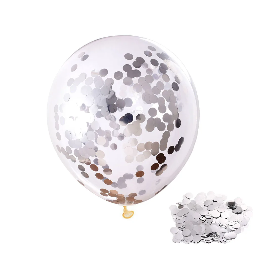 5pc confetti ballon 1m Balloon Sticks Holders Balloons Accessories Balloon Arch Chain Ballons Stand Kit Ring Clips Birthday Party Wedding Decors - Цвет: 5pc confetti ballon