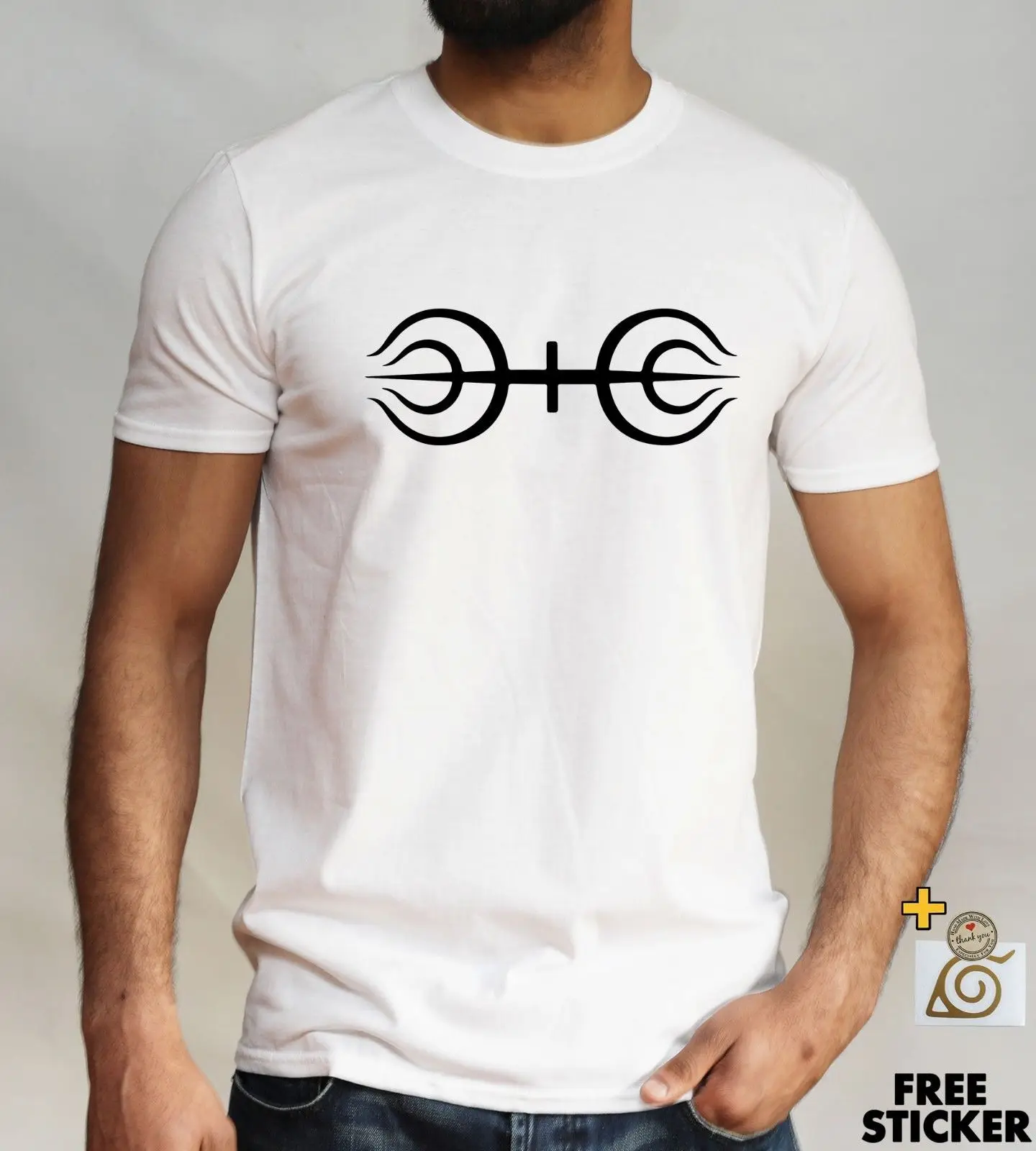 Наруто Shippuden футболка Senju Clan логотип Hokage Hashirama Аниме Манга Мужская Бесплатная