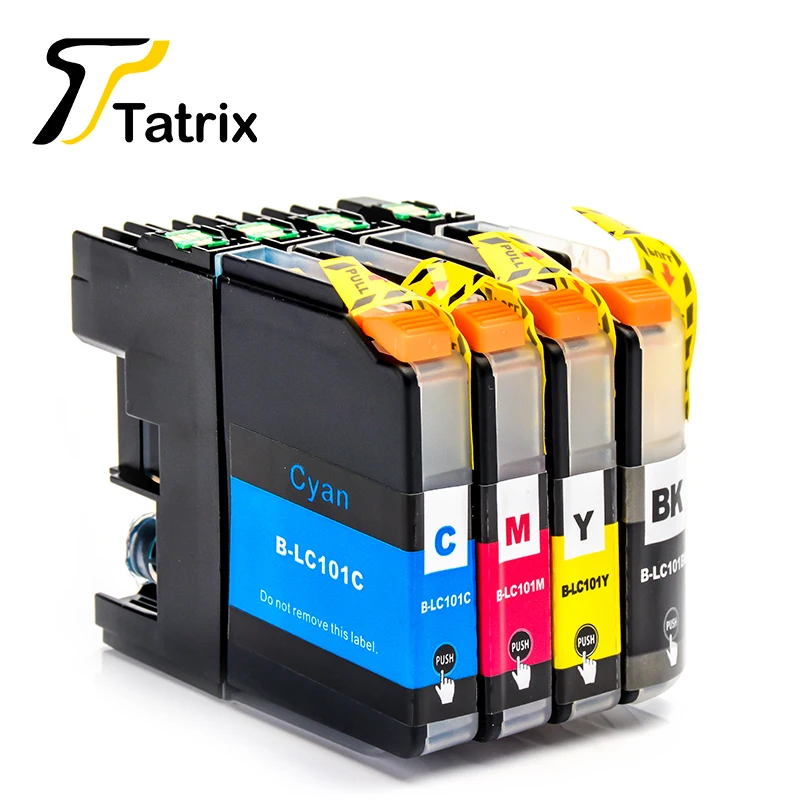 Полный чернильный картридж для принтера tyrix 4PK LC101 LC103 Brother DCP J152W MFC J245 J285DW J450DW J470DW|ink