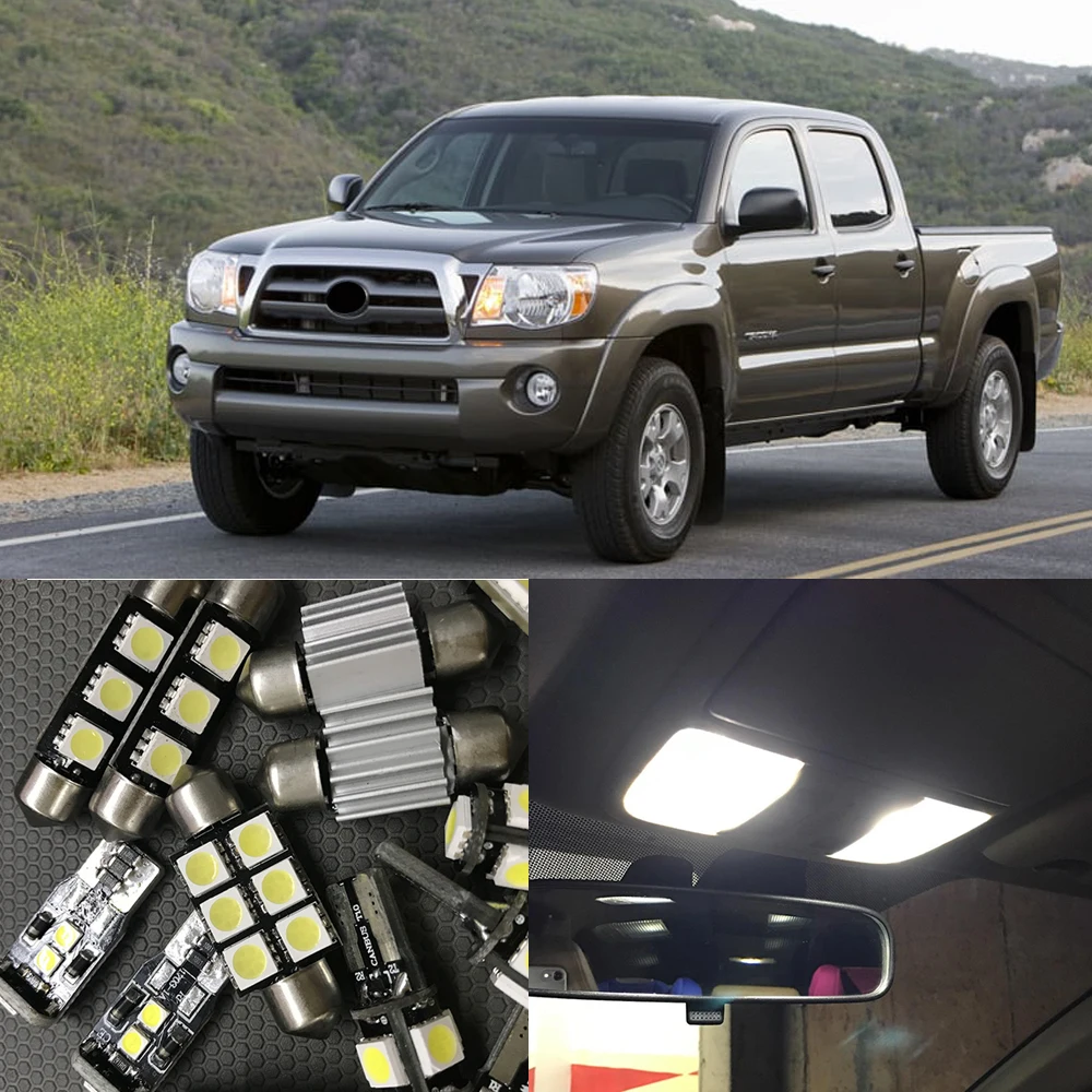 Автомобильные Внутренние светодиодные лампы Canbus 9 шт. белые для Toyota Tacoma 2005 2015|auto