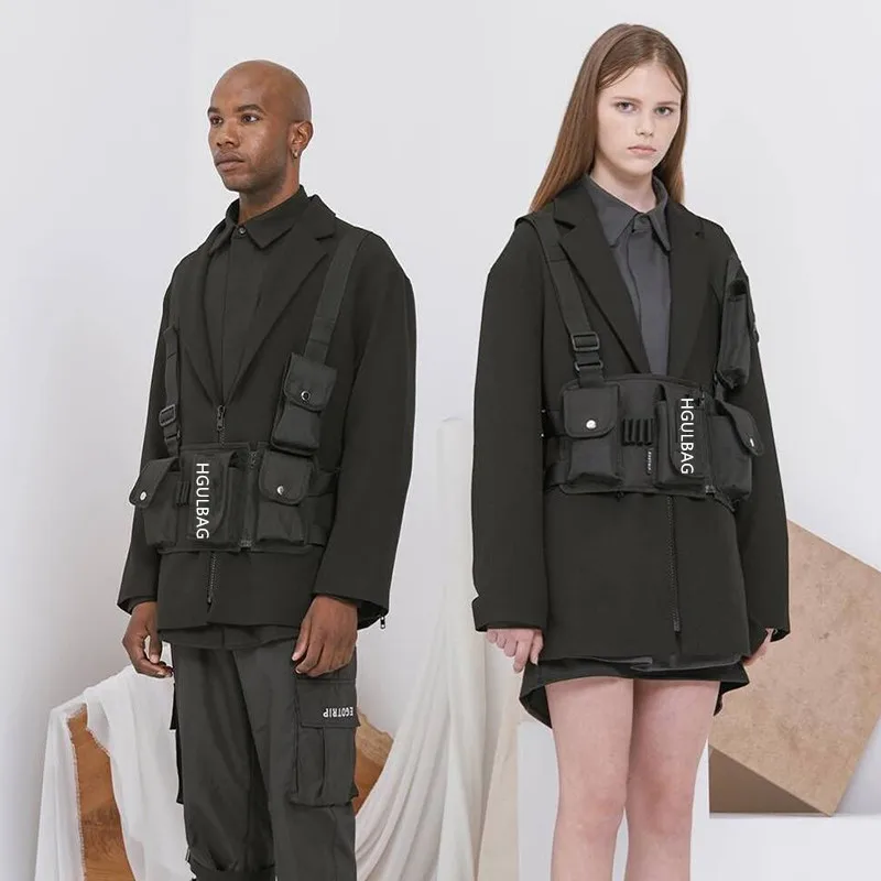 Сумка мессенджер Kanye West функциональная тактическая сумка в стиле хип хоп пояс