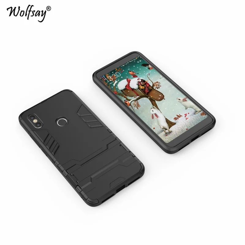 Чехол для Xiaomi Redmi S2 противоударный резиновый ЖЕСТКИЙ чехол телефона бампер