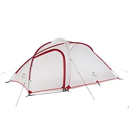 Naturehike Hiby семейный тент 20D силиконовая ткань водонепроницаемый Двухслойный 3-4 человека 4 сезона палатка одна комната один зал