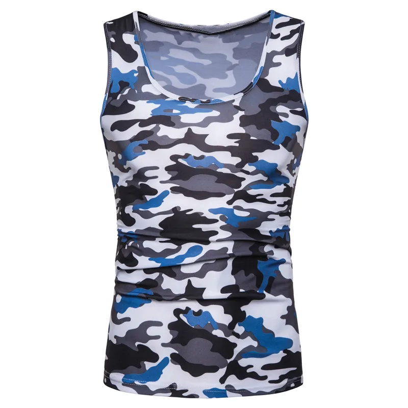 Mr. nut Камуфляжный жилет мужской плотно облегающий спортивный фитнес стрейч