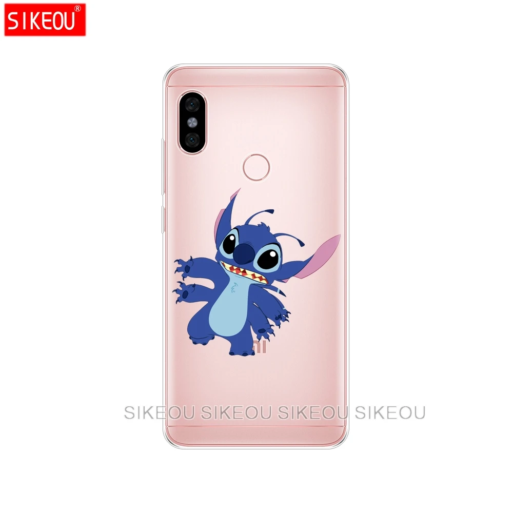 Silicone Cover phone Case for Xiaomi redmi 5 4 1 1s 2 3 3s pro PLUS note 4X 4A 5A cute hollow out cartoon Lilo Stitch |