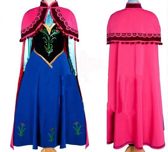 Costumebuy на заказ, взрослая Эльза Анна, маскарадные костюмы, платье принцессы Анны для взрослых, Рождественская вечеринка, платье принцессы Анны