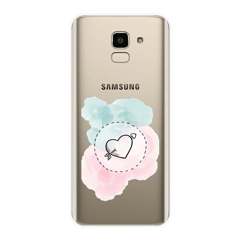 Back Cover For Samsung Galaxy J3 J5 J7 2015 2016 2017 J2 Prime Soft Silicone Heart Phone Case J4 J6 J8 Plus | Мобильные телефоны и