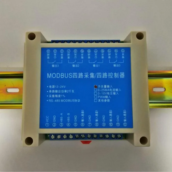 Коллектор MODBUS RS485 напряжение тока Φ Входное релейное выходное ПЛК устройство