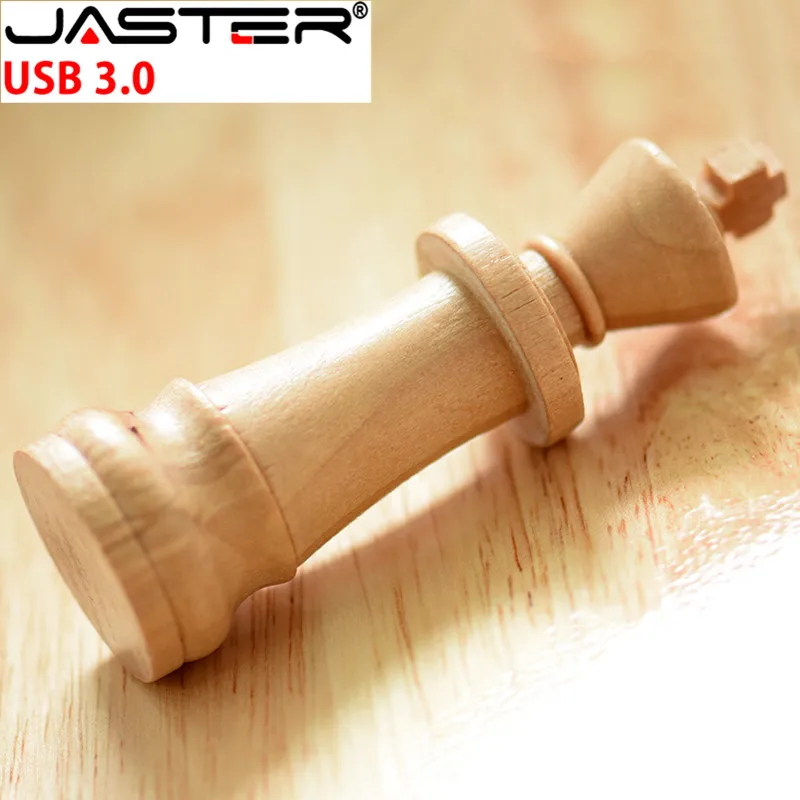 JASTER хит продаж USB 3 0 деревянный международный шахматный флеш накопитель 4 ГБ 16 32 64