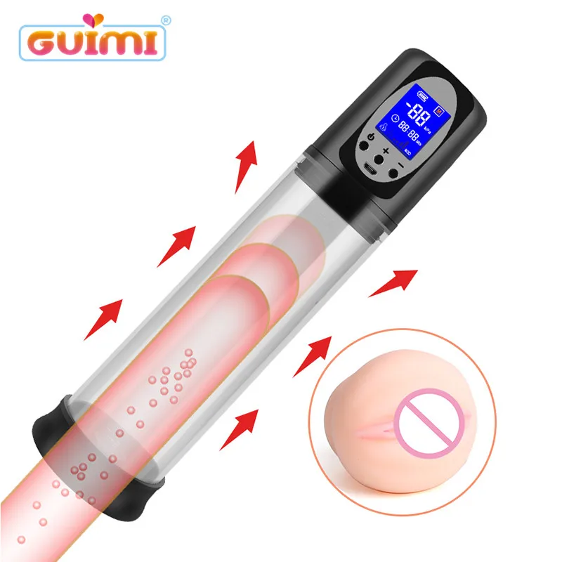 GUIMI электрический вакуумный насос для пениса USB аккумуляторная автоматический