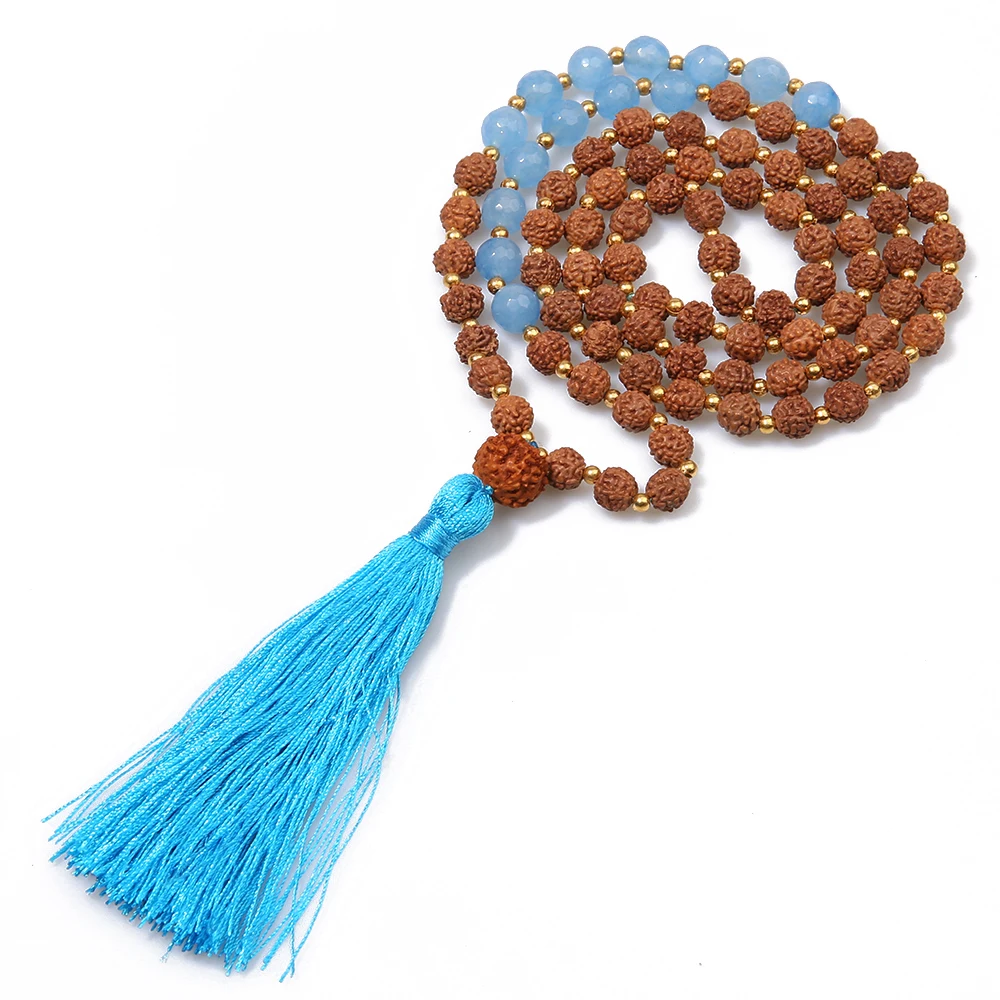 Модное женское ожерелье SHINUS BOHO полудрагоценные камни бусины Бодхи украшения для