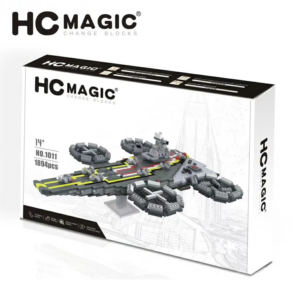 Мини конструктор HC MAGIC 1011 модель самолета космический корабль игрушки для детей