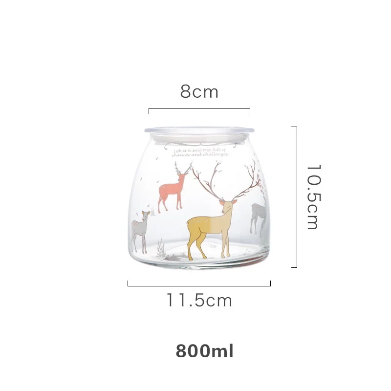 B 800ML Герметичная стеклянная банка для еды, крышечки, банка для хранения, банка для хранения специй, коробка для хранения чая, кофе, сахара, контейнер для кухни, Органайзер - Цвет: B 800ML