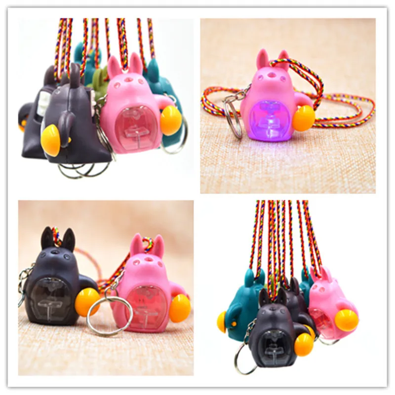 

Glowing light led flashing chinchillas key light buckle pendant gift