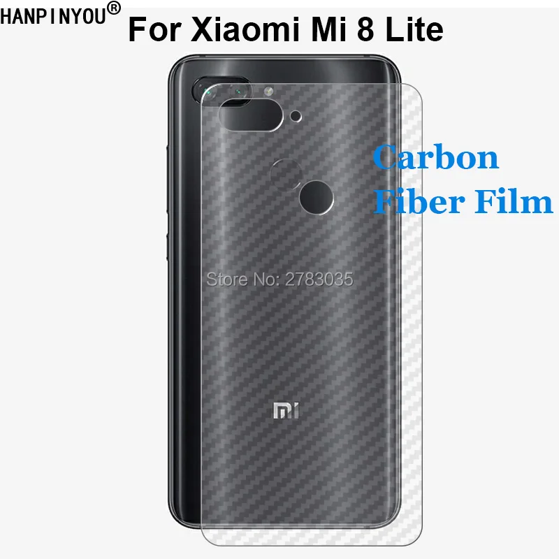 Для Xiaomi Mi8 Mi 8 Lite Youth 6 26 &quot3D защита от отпечатков пальцев из углеродного волокна